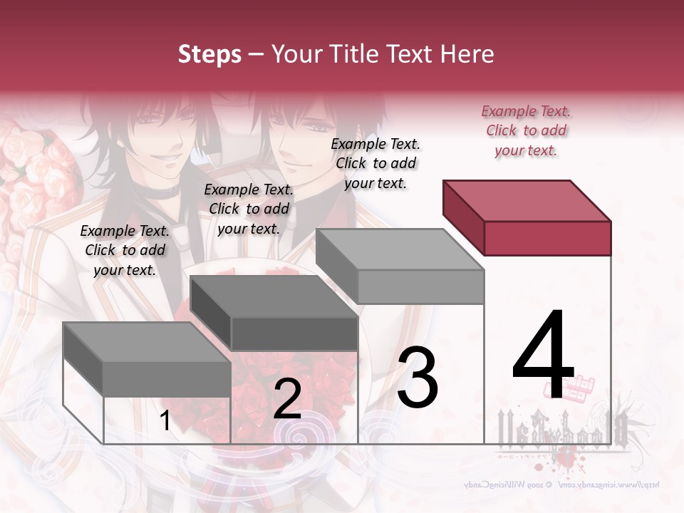 A Couple Holding A Bouquet Of Roses Powerpoint Template PowerPoint Template