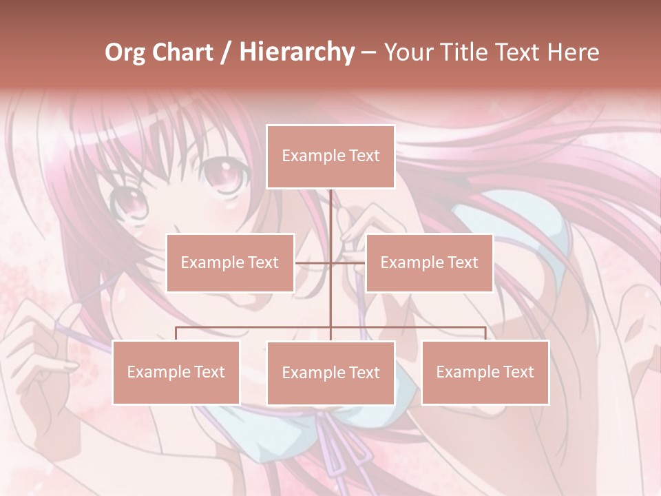 A Girl With Pink Hair Is Posing For A Picture PowerPoint Template