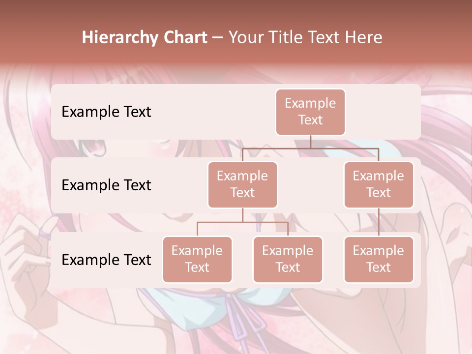 A Girl With Pink Hair Is Posing For A Picture PowerPoint Template