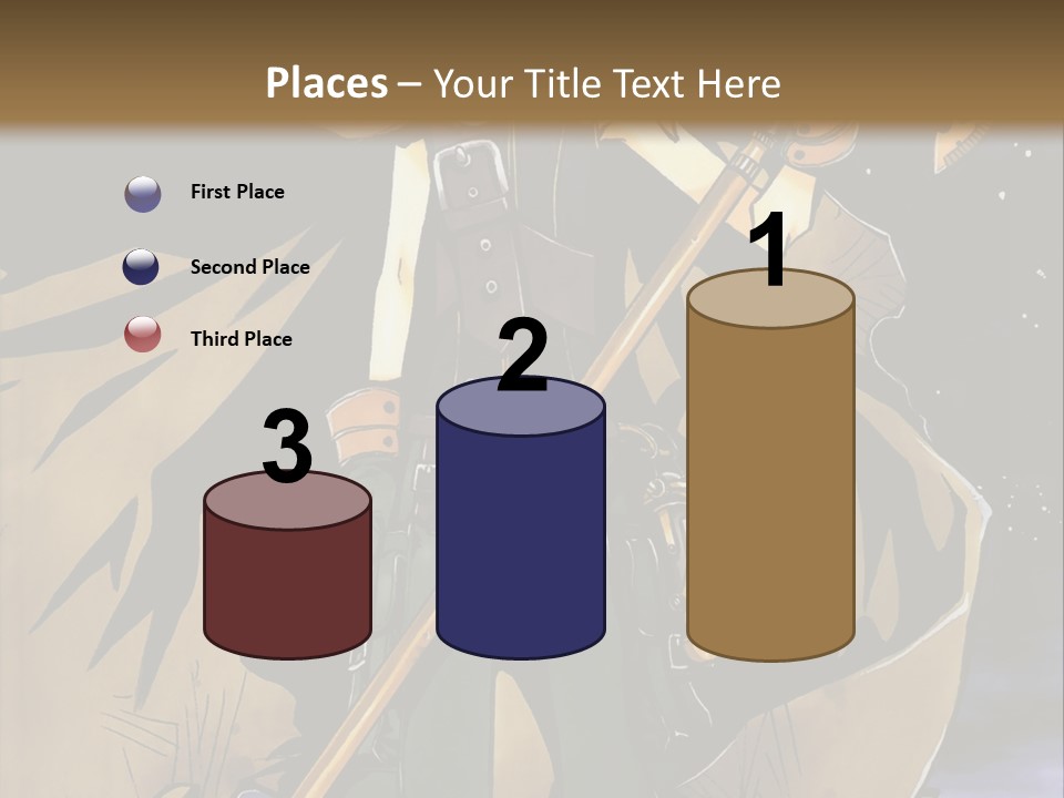 A Man With A Sword And A Hat On His Head PowerPoint Template