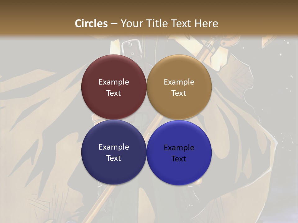 A Man With A Sword And A Hat On His Head PowerPoint Template