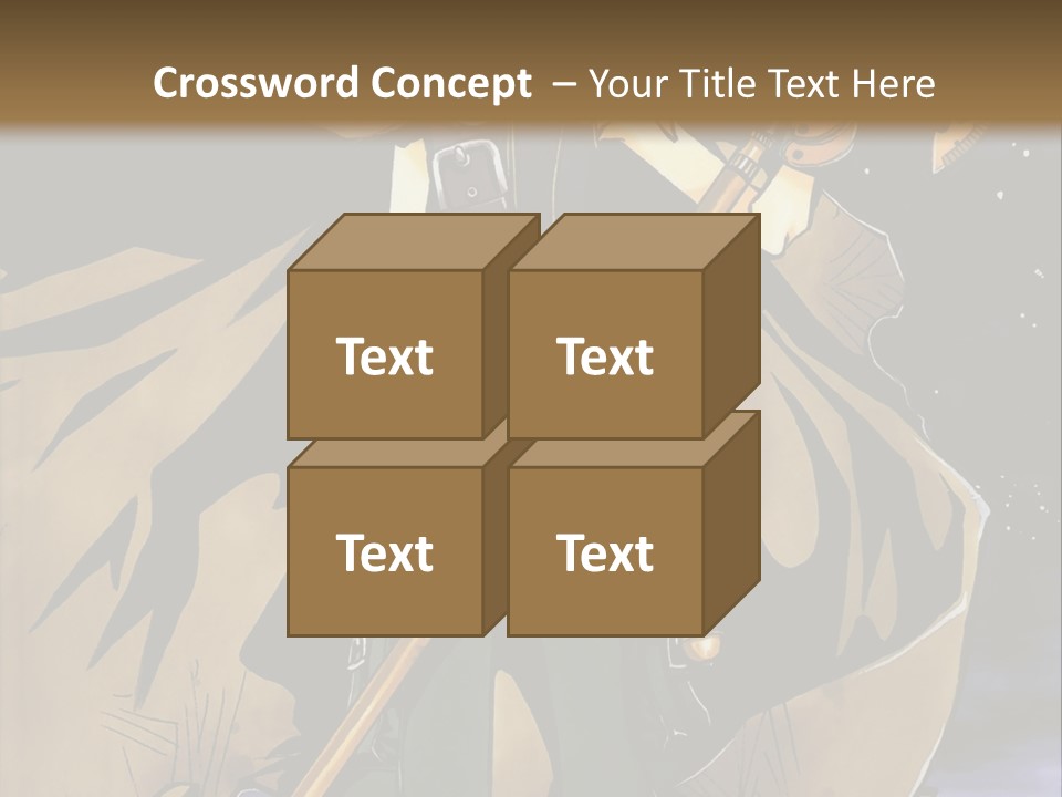 A Man With A Sword And A Hat On His Head PowerPoint Template