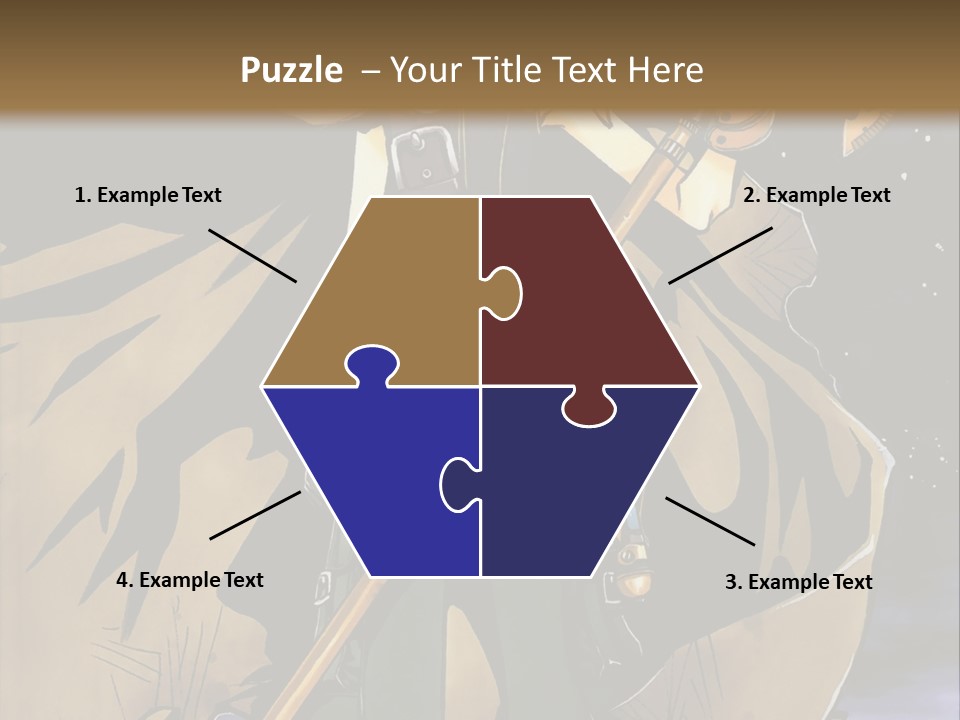 A Man With A Sword And A Hat On His Head PowerPoint Template