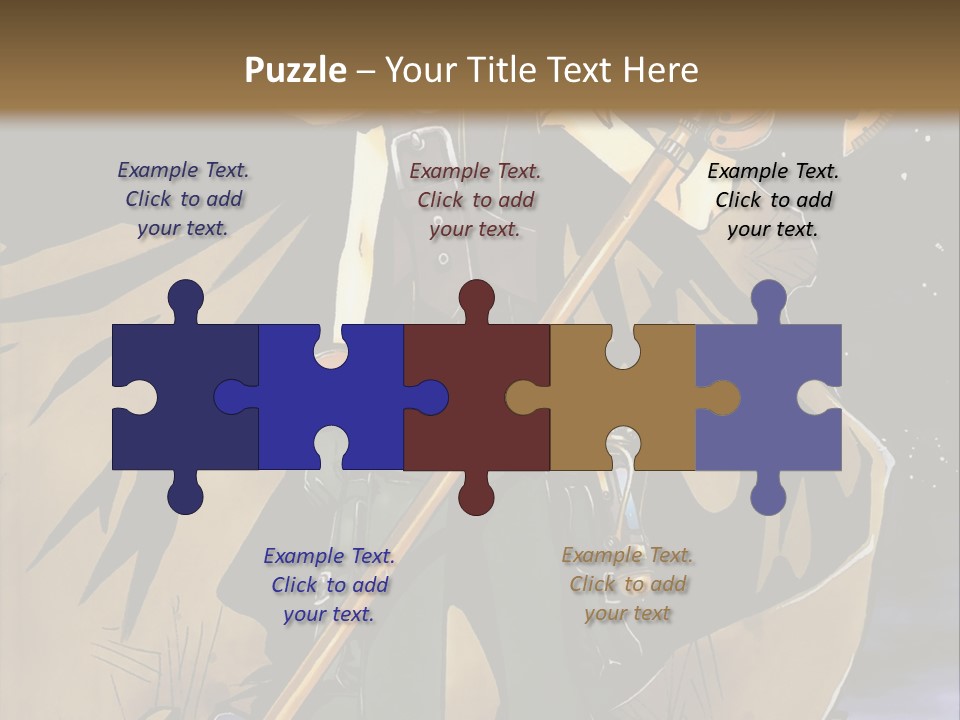 A Man With A Sword And A Hat On His Head PowerPoint Template