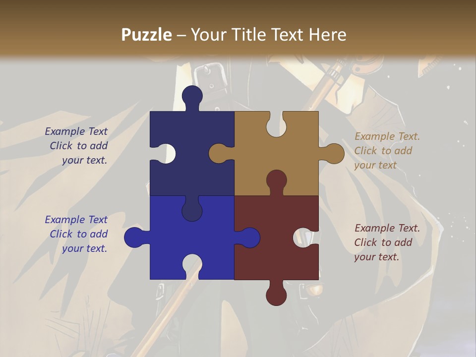 A Man With A Sword And A Hat On His Head PowerPoint Template