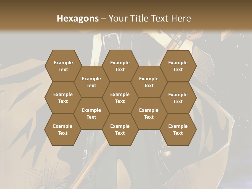 A Man With A Sword And A Hat On His Head PowerPoint Template