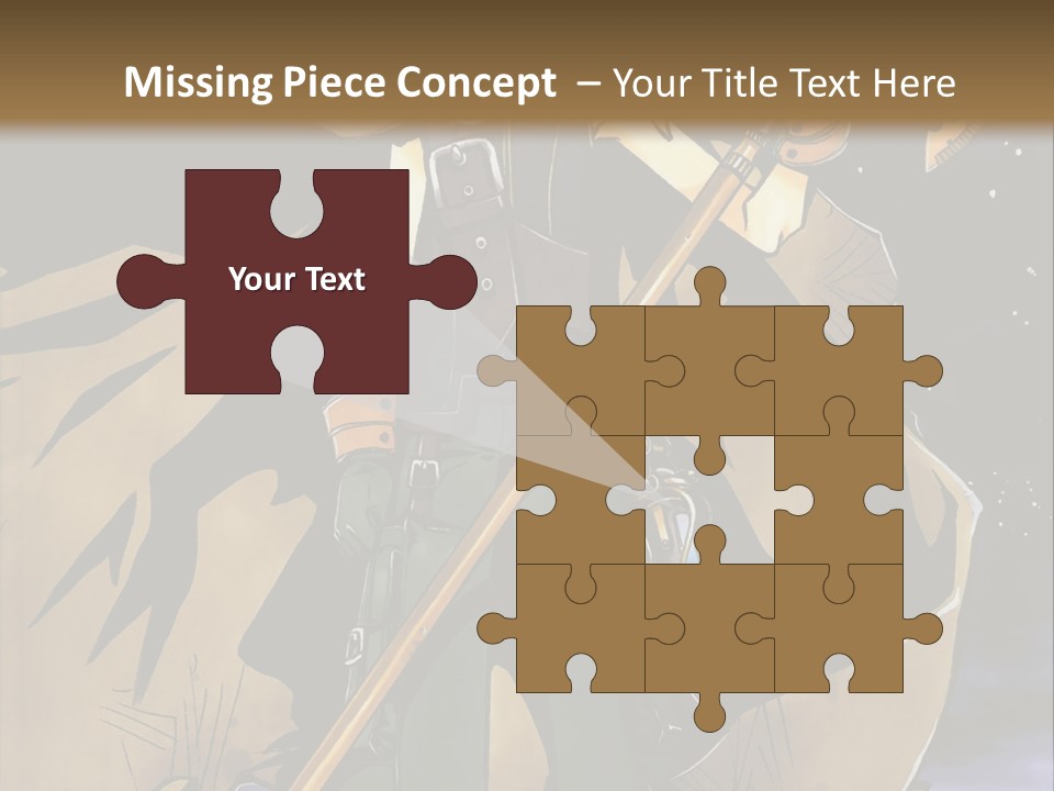 A Man With A Sword And A Hat On His Head PowerPoint Template