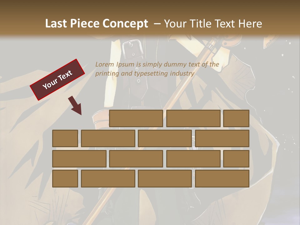 A Man With A Sword And A Hat On His Head PowerPoint Template