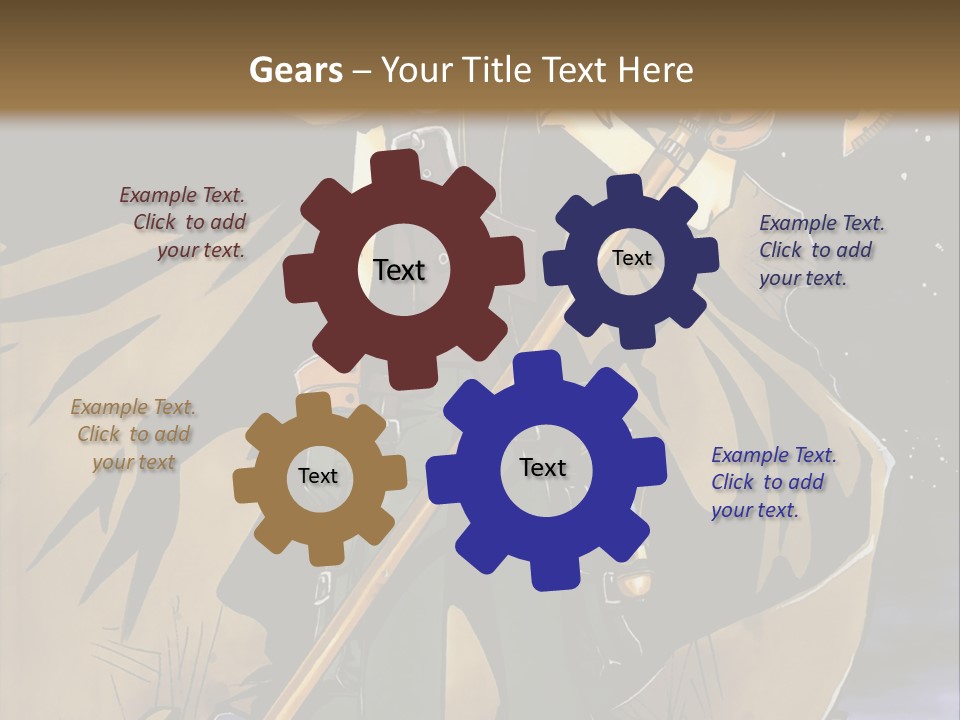 A Man With A Sword And A Hat On His Head PowerPoint Template