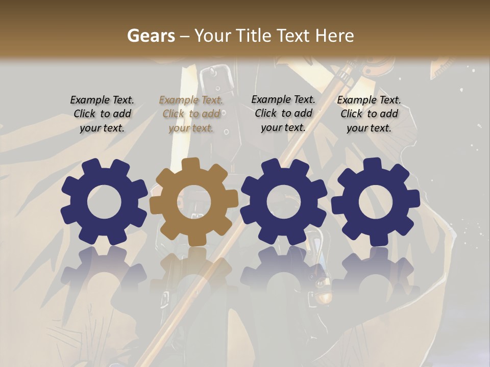 A Man With A Sword And A Hat On His Head PowerPoint Template