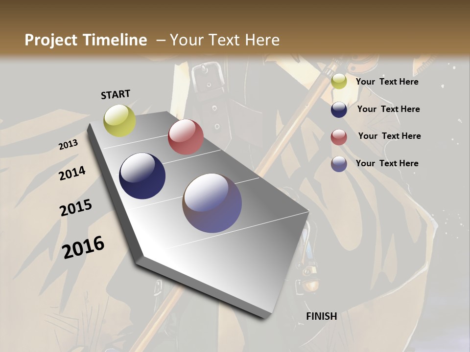 A Man With A Sword And A Hat On His Head PowerPoint Template