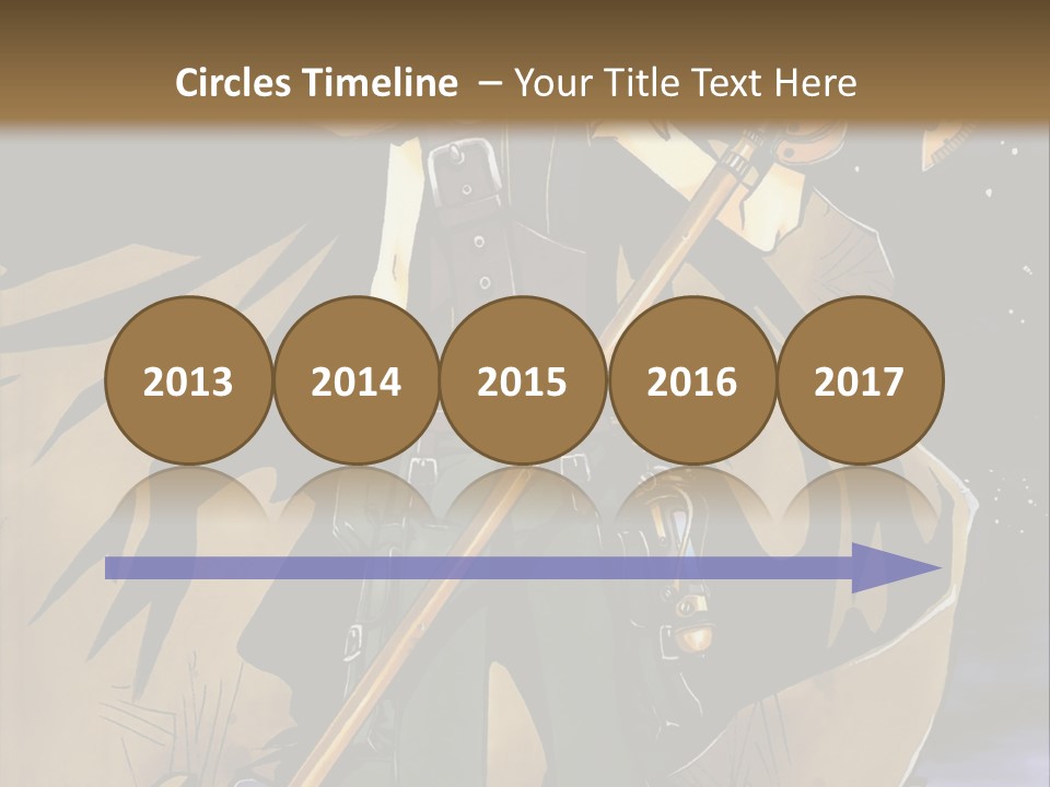 A Man With A Sword And A Hat On His Head PowerPoint Template