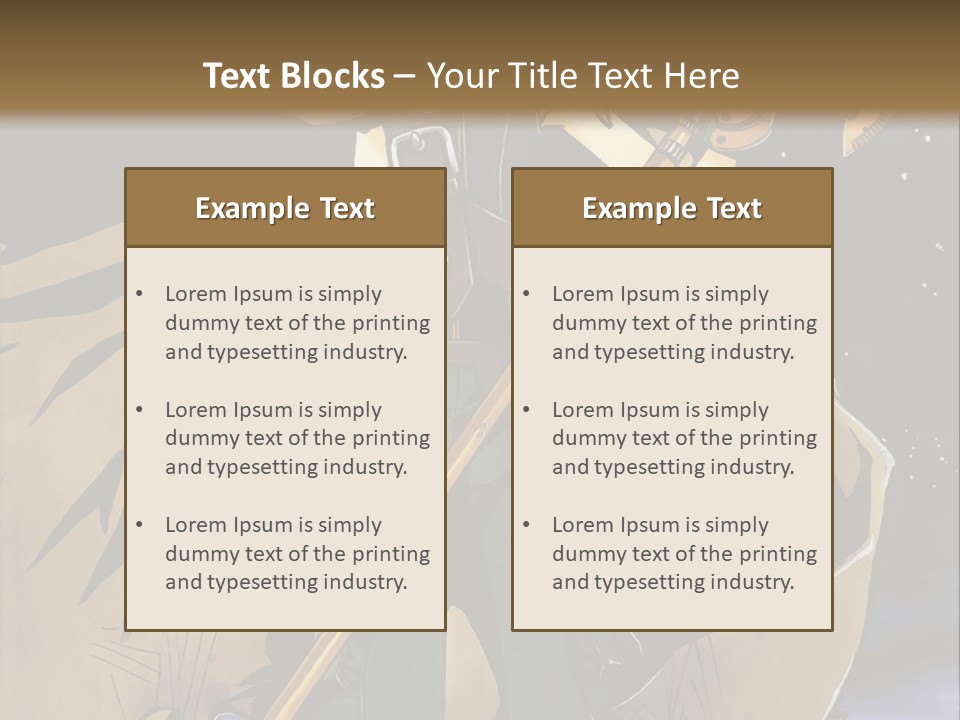 A Man With A Sword And A Hat On His Head PowerPoint Template