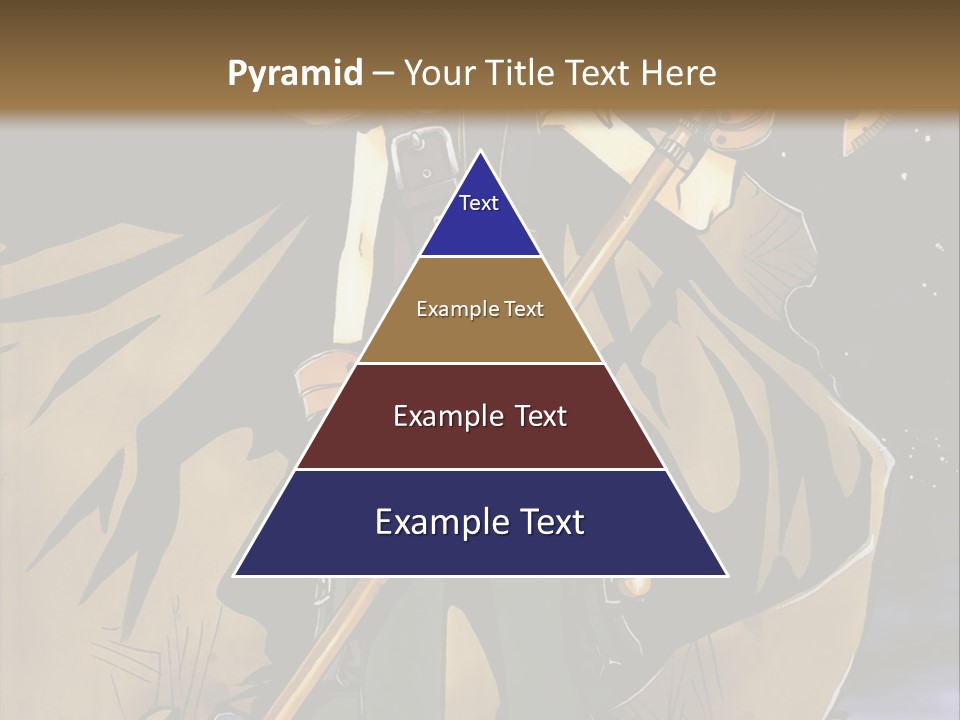 A Man With A Sword And A Hat On His Head PowerPoint Template