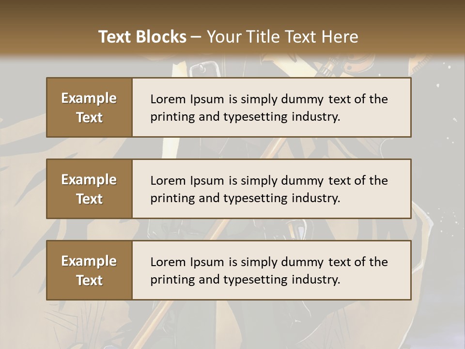 A Man With A Sword And A Hat On His Head PowerPoint Template