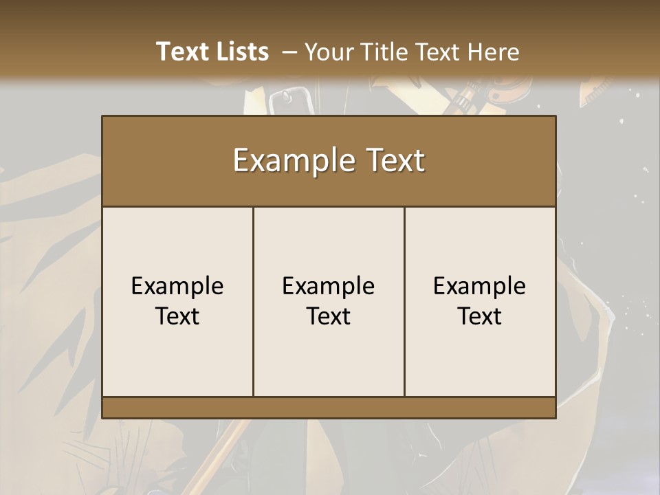 A Man With A Sword And A Hat On His Head PowerPoint Template