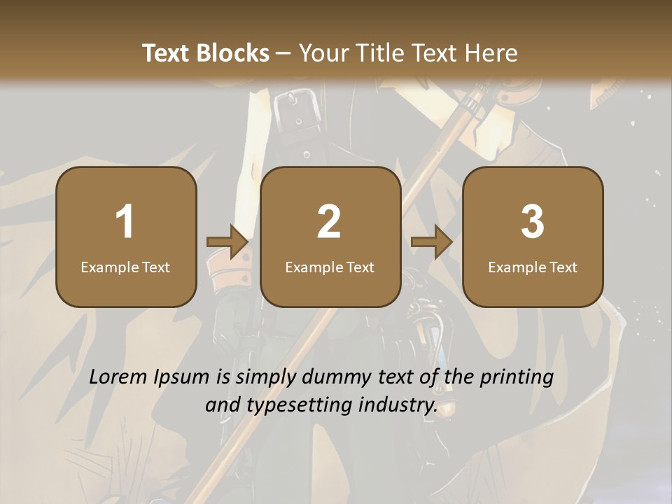 A Man With A Sword And A Hat On His Head PowerPoint Template