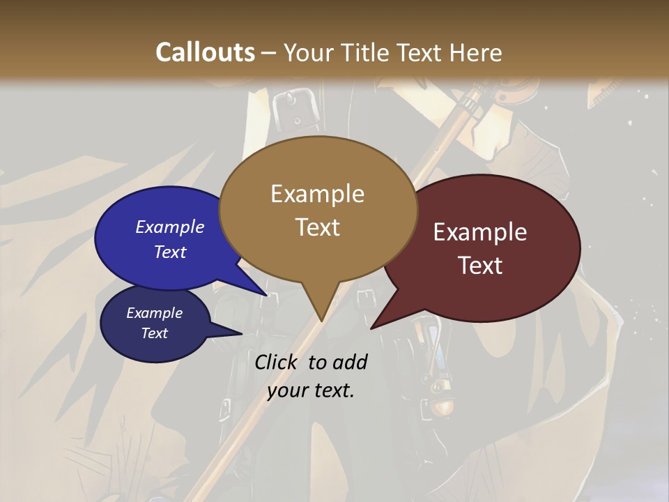 A Man With A Sword And A Hat On His Head PowerPoint Template