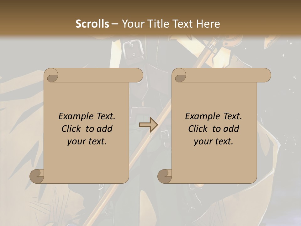 A Man With A Sword And A Hat On His Head PowerPoint Template