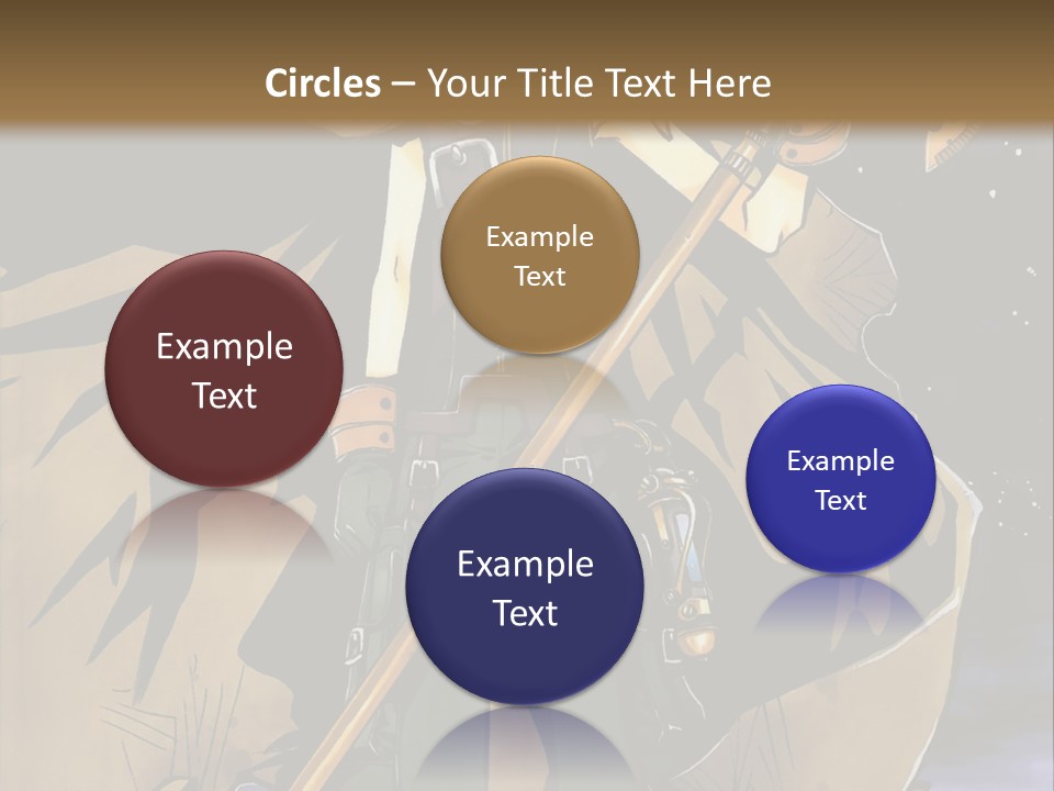 A Man With A Sword And A Hat On His Head PowerPoint Template