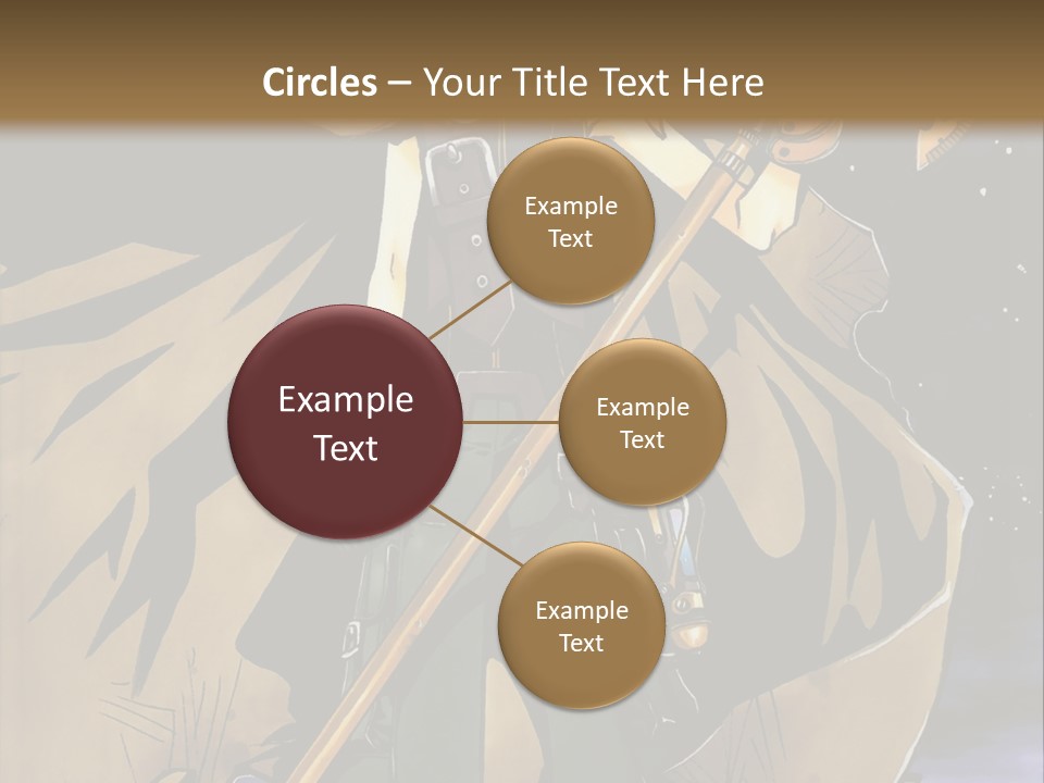 A Man With A Sword And A Hat On His Head PowerPoint Template