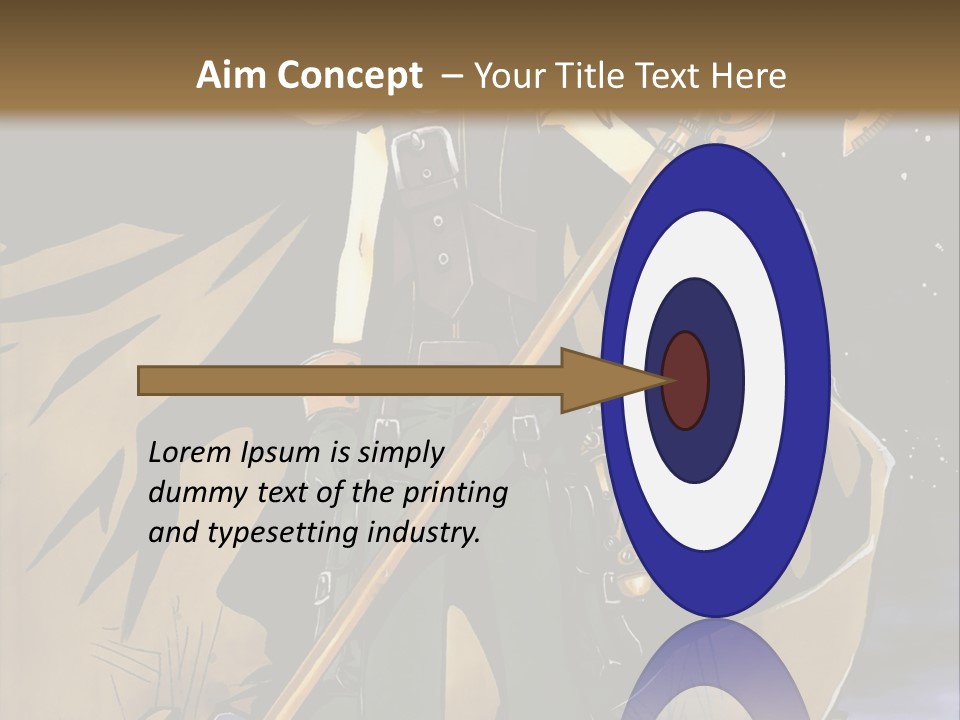 A Man With A Sword And A Hat On His Head PowerPoint Template