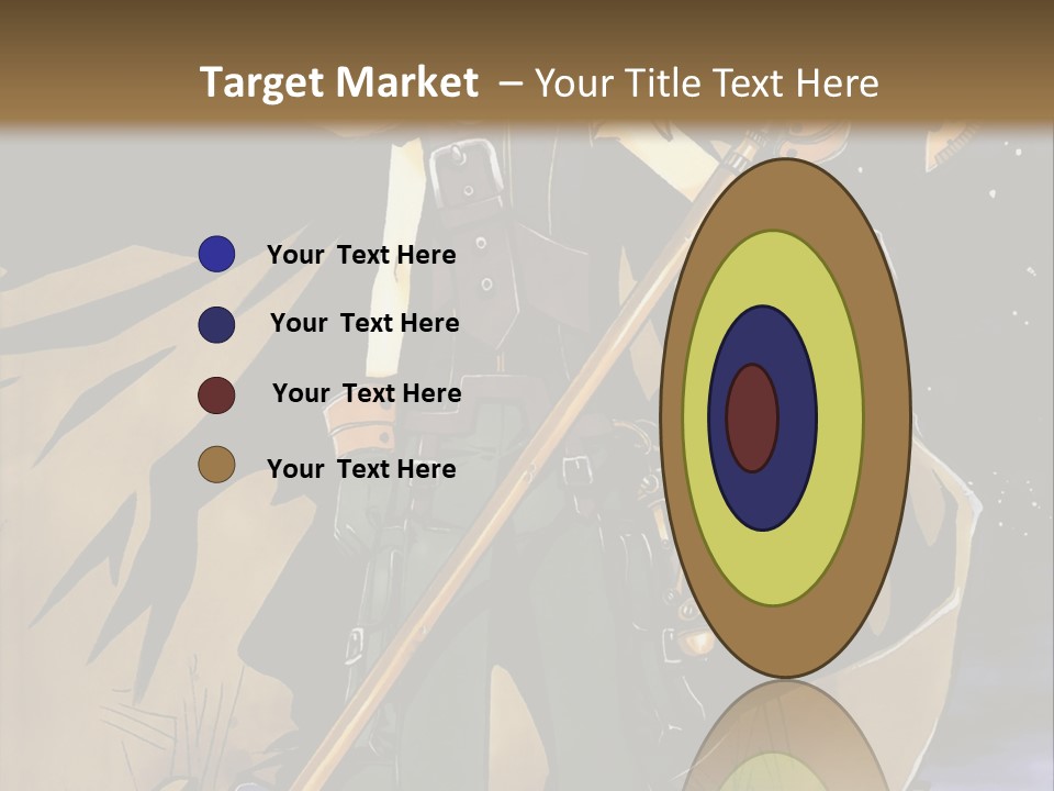 A Man With A Sword And A Hat On His Head PowerPoint Template