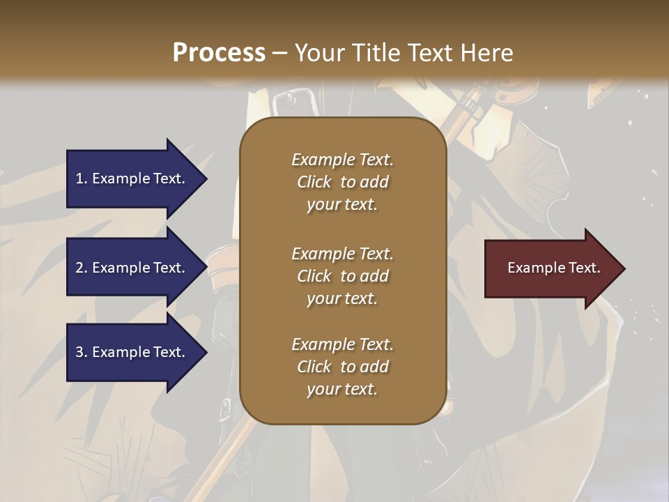 A Man With A Sword And A Hat On His Head PowerPoint Template