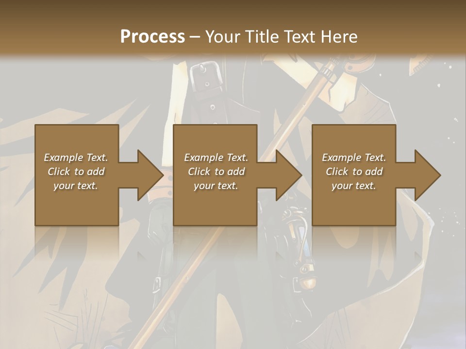 A Man With A Sword And A Hat On His Head PowerPoint Template