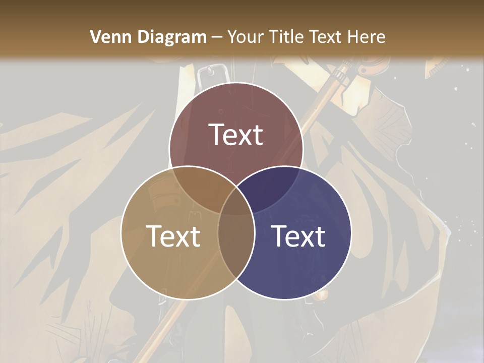 A Man With A Sword And A Hat On His Head PowerPoint Template