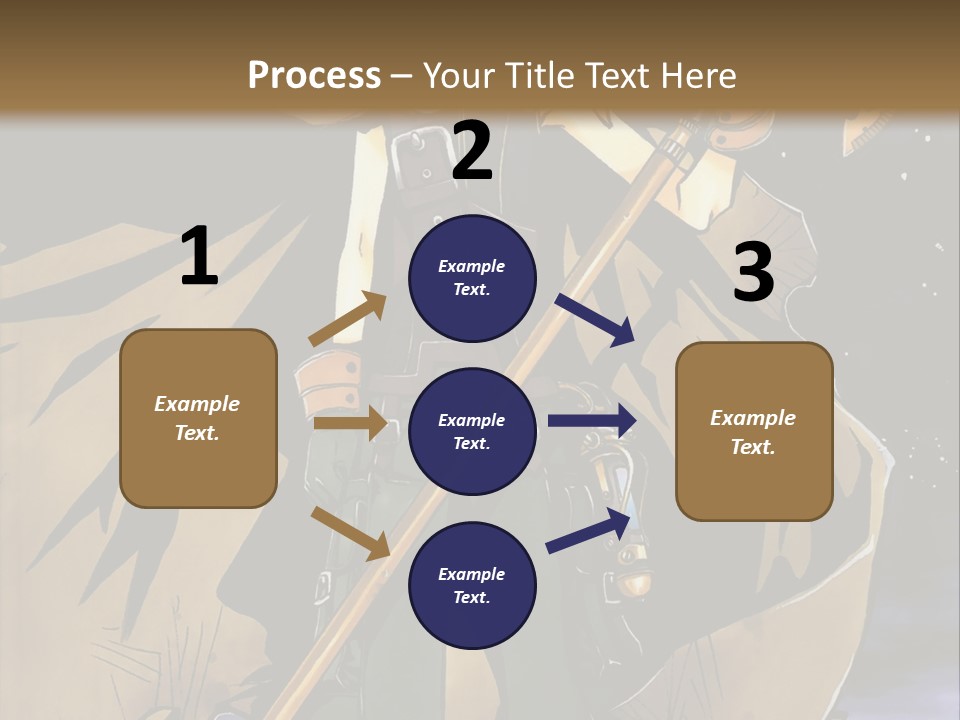 A Man With A Sword And A Hat On His Head PowerPoint Template