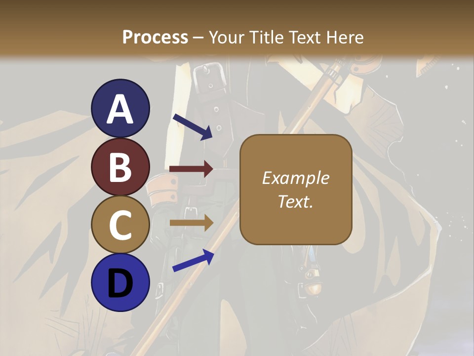 A Man With A Sword And A Hat On His Head PowerPoint Template