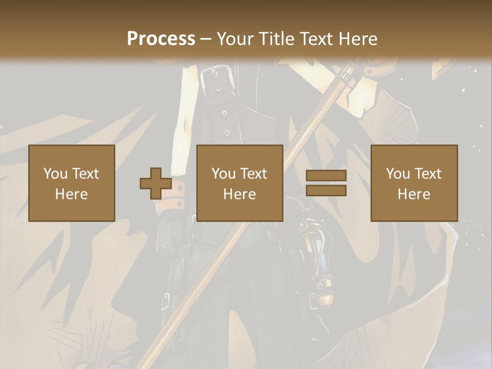 A Man With A Sword And A Hat On His Head PowerPoint Template