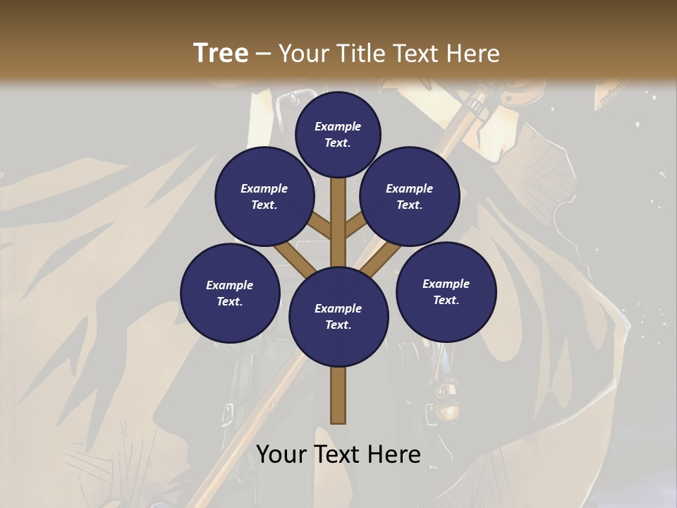 A Man With A Sword And A Hat On His Head PowerPoint Template