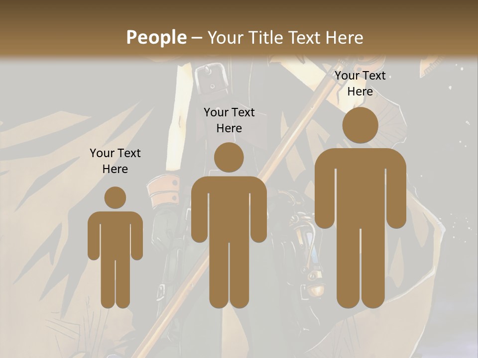 A Man With A Sword And A Hat On His Head PowerPoint Template