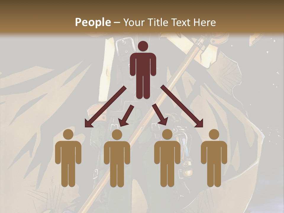 A Man With A Sword And A Hat On His Head PowerPoint Template