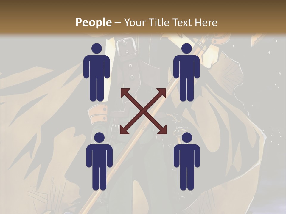 A Man With A Sword And A Hat On His Head PowerPoint Template