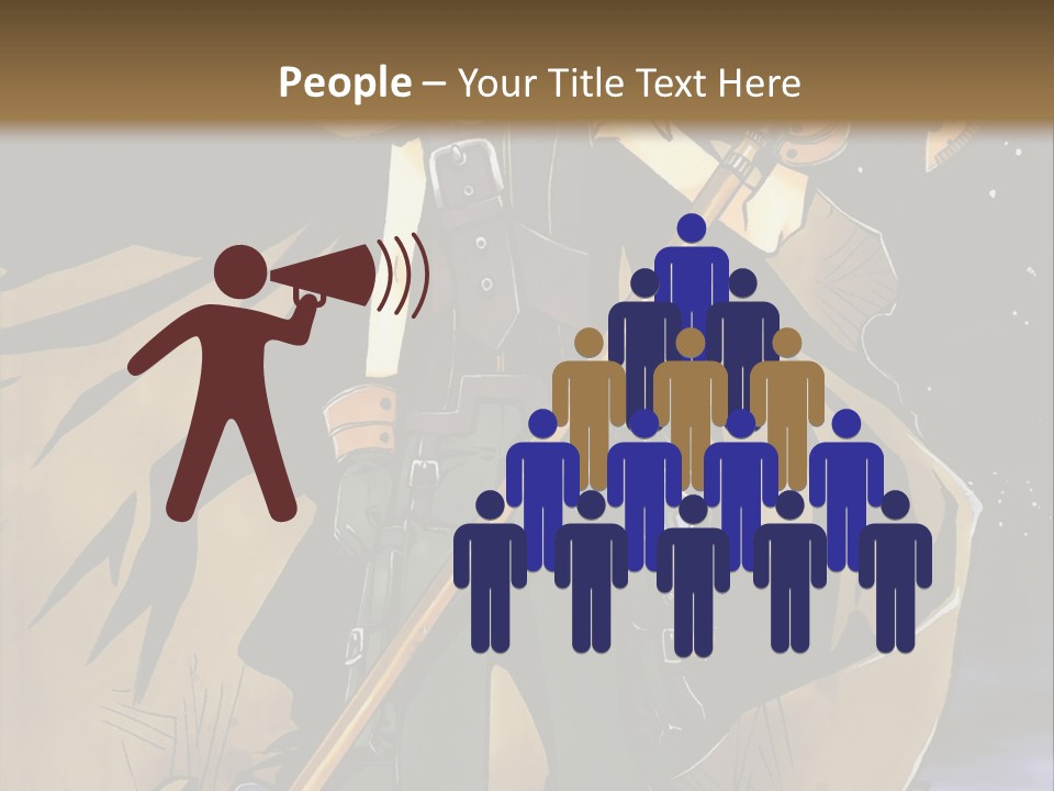 A Man With A Sword And A Hat On His Head PowerPoint Template