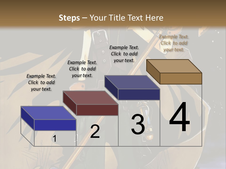 A Man With A Sword And A Hat On His Head PowerPoint Template