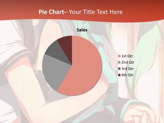 A Couple Of Anime Characters Sitting Next To Each Other PowerPoint Template