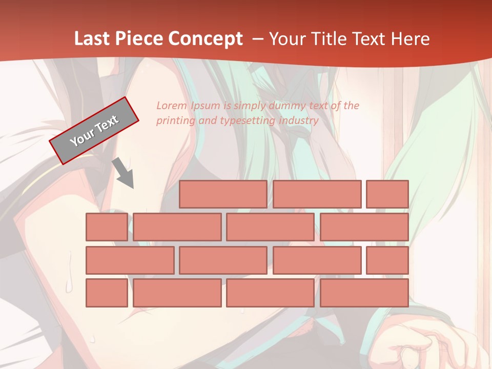 A Couple Of Anime Characters Sitting Next To Each Other PowerPoint Template