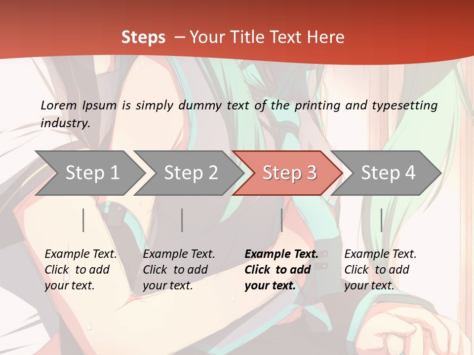 A Couple Of Anime Characters Sitting Next To Each Other PowerPoint Template