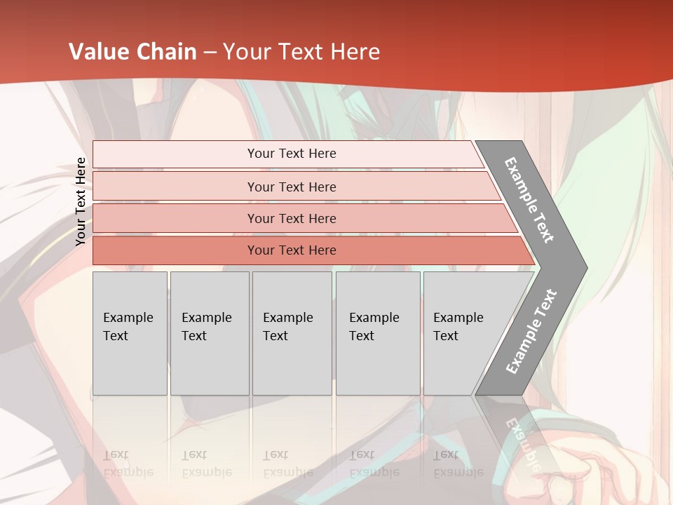 A Couple Of Anime Characters Sitting Next To Each Other PowerPoint Template