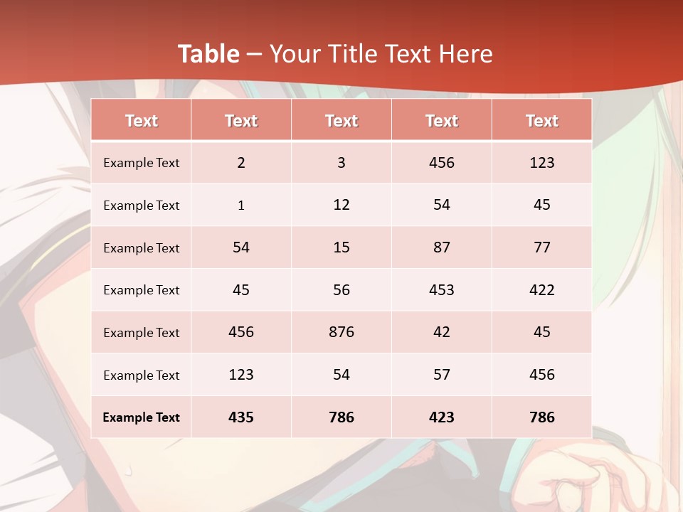 A Couple Of Anime Characters Sitting Next To Each Other PowerPoint Template