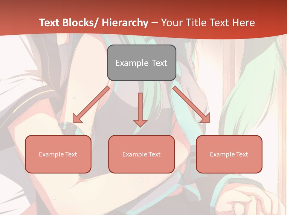 A Couple Of Anime Characters Sitting Next To Each Other PowerPoint Template
