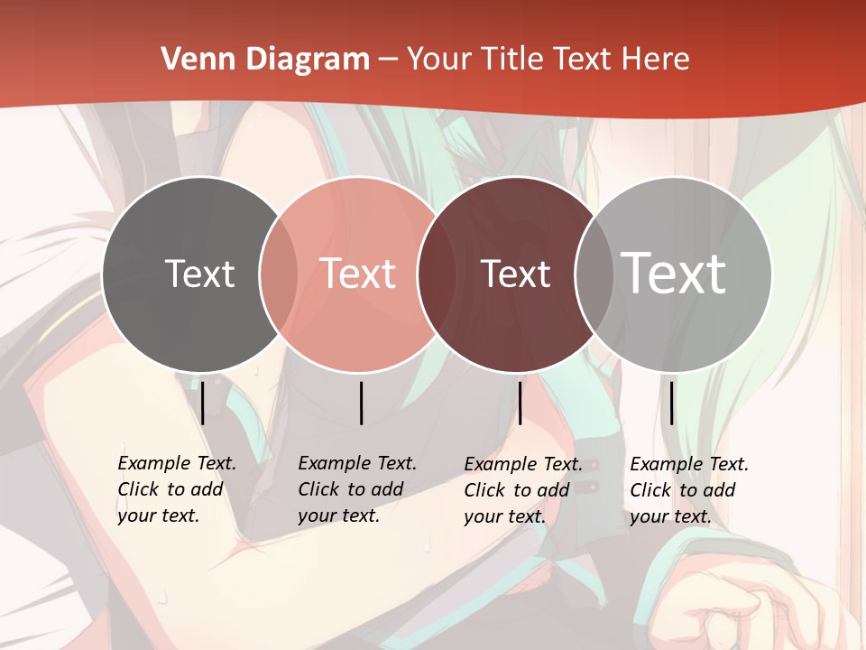 A Couple Of Anime Characters Sitting Next To Each Other PowerPoint Template