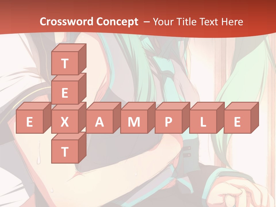 A Couple Of Anime Characters Sitting Next To Each Other PowerPoint Template