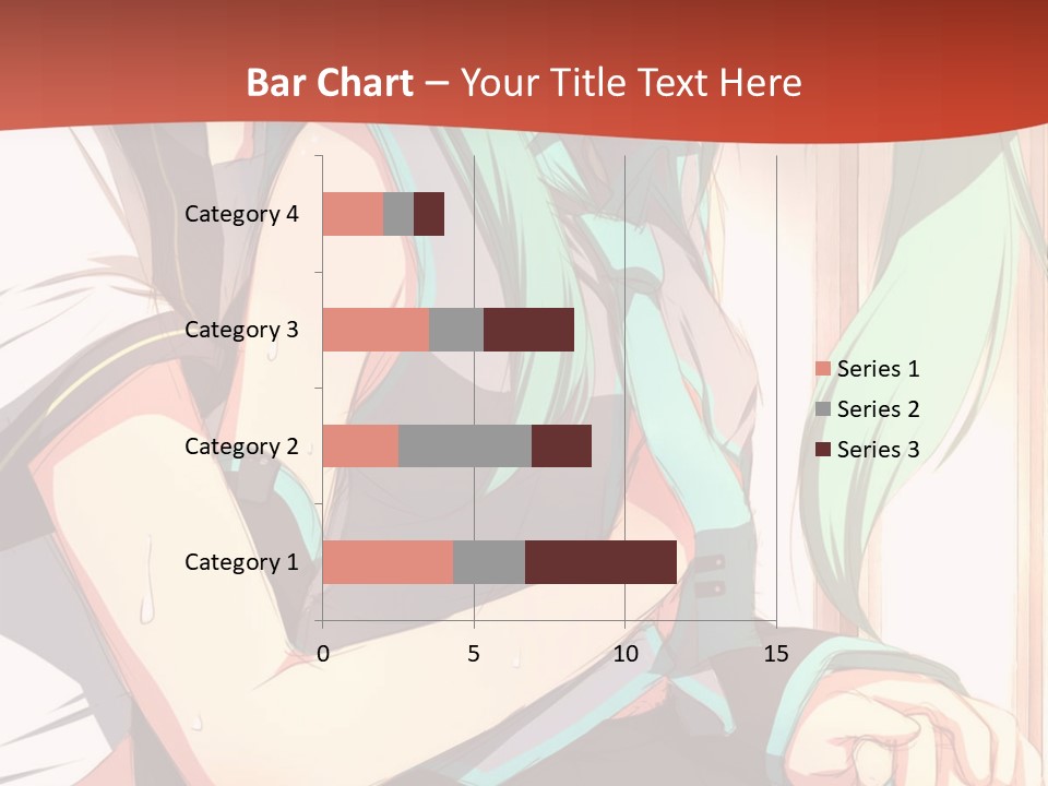A Couple Of Anime Characters Sitting Next To Each Other PowerPoint Template
