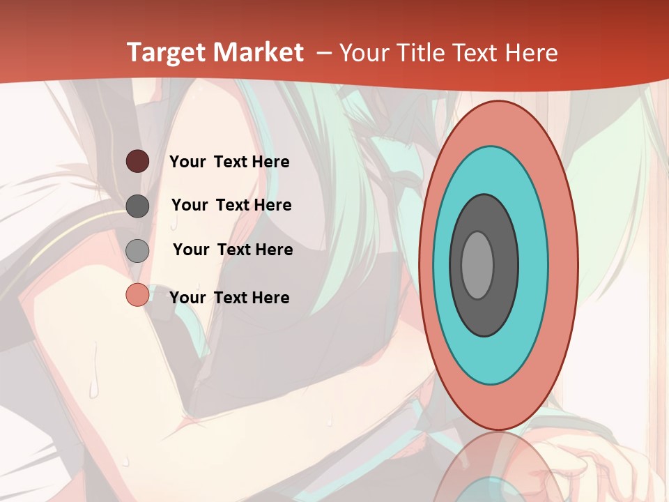 A Couple Of Anime Characters Sitting Next To Each Other PowerPoint Template