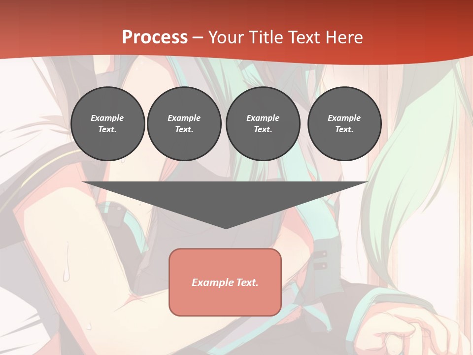 A Couple Of Anime Characters Sitting Next To Each Other PowerPoint Template